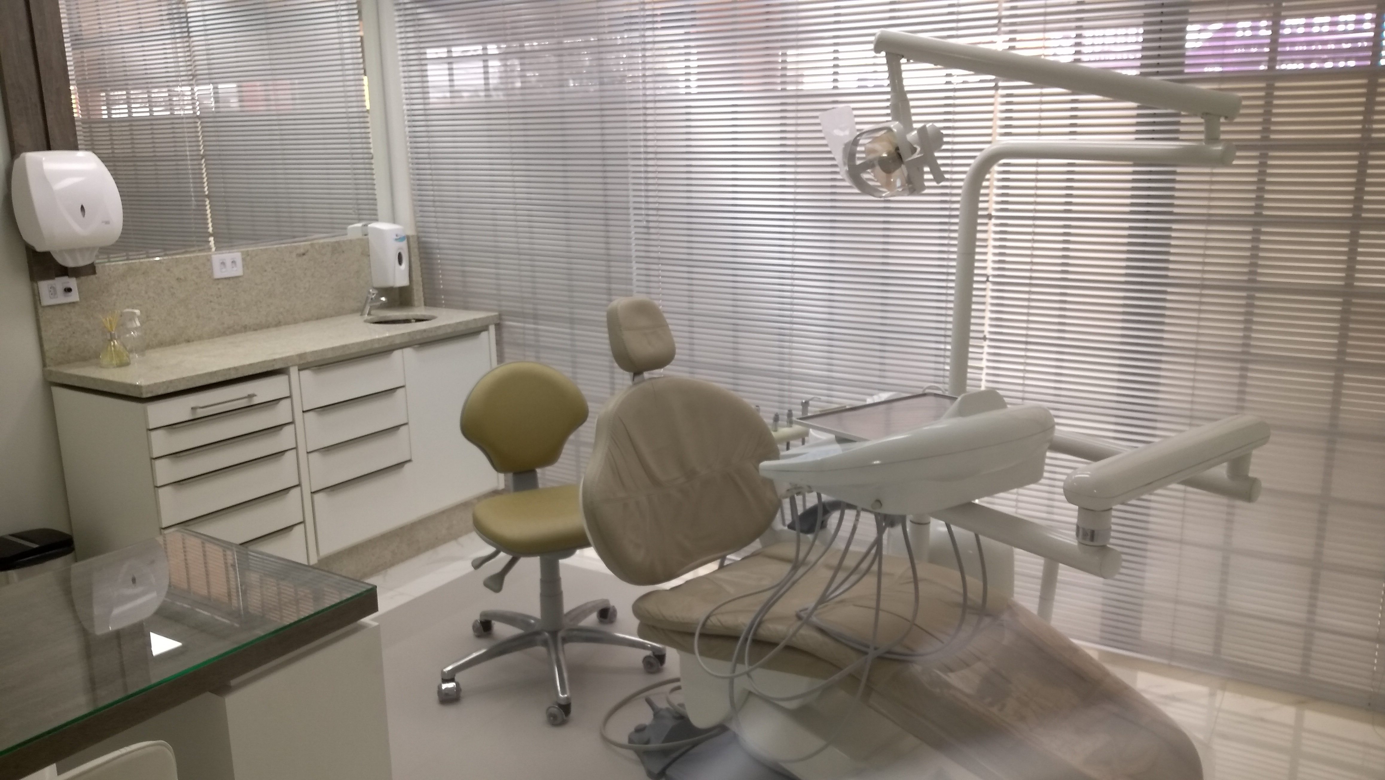 Sala de atendimento odontológico da Odonto Levek